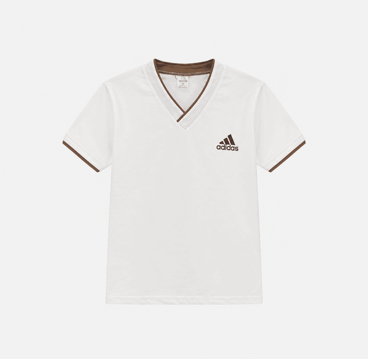 adidas white brown